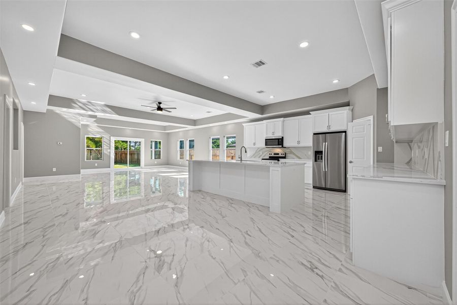 Furnished interior view inside a new home in , Cleveland (Image 8).