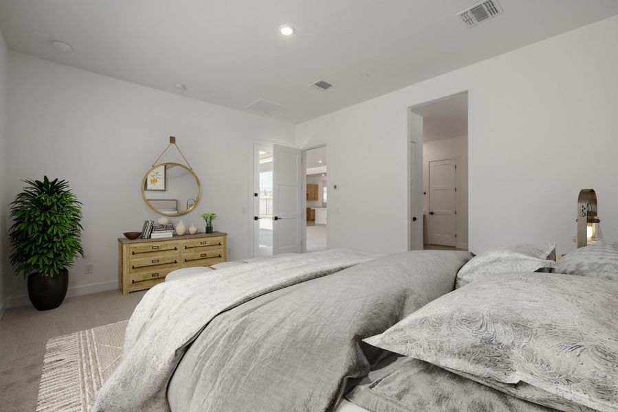Representative furnished interior of a home built from the Ponderosa by William Ryan Homes in Silver Cross, San Tan Valley (Image 18).