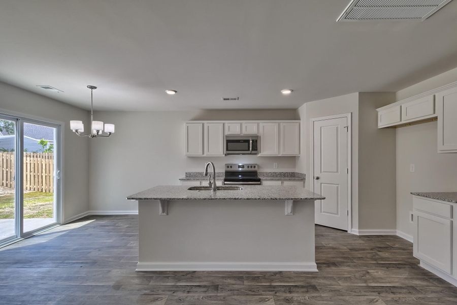 Furnished interior view inside a new home in , Gaston (Image 6). Furnished interior view inside a new home in , Gaston (Image 6).