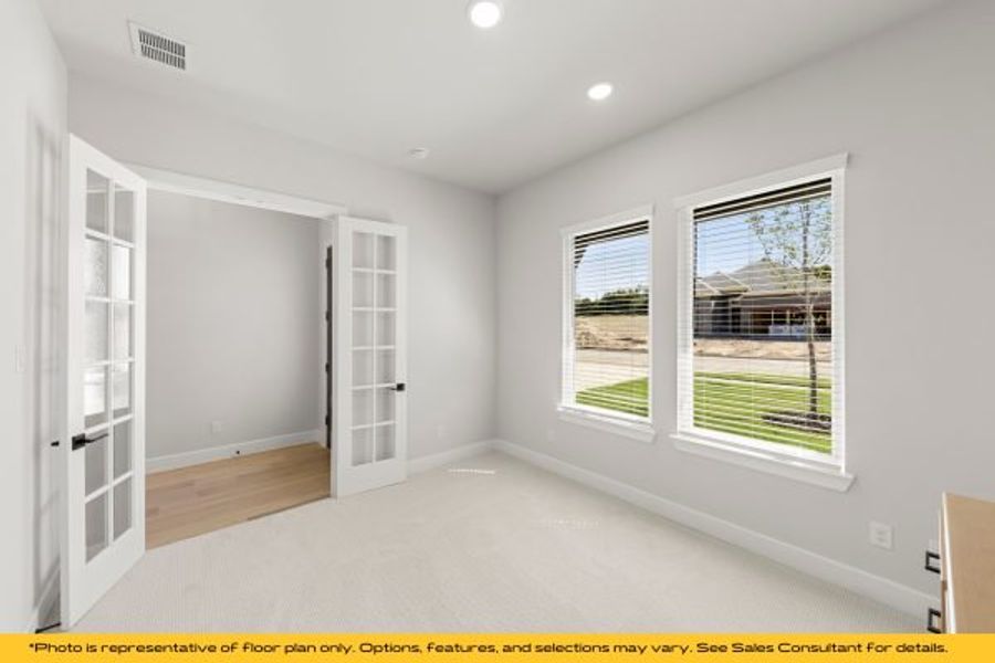 Representative unfurnished interior of a home built from the The Catalina by Stonefield Homes in The Highlands, Rockwall (Image 98).