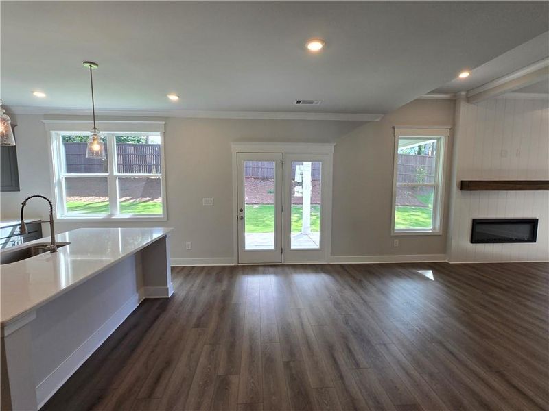 Spacious, unfurnished interior of a new home in Pinecrest Ridge, Dacula (Image 25). Spacious, unfurnished interior of a new home in Pinecrest Ridge, Dacula (Image 25).