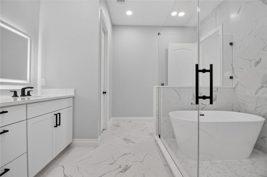 Furnished interior view inside a new home in , Willis (Image 14).