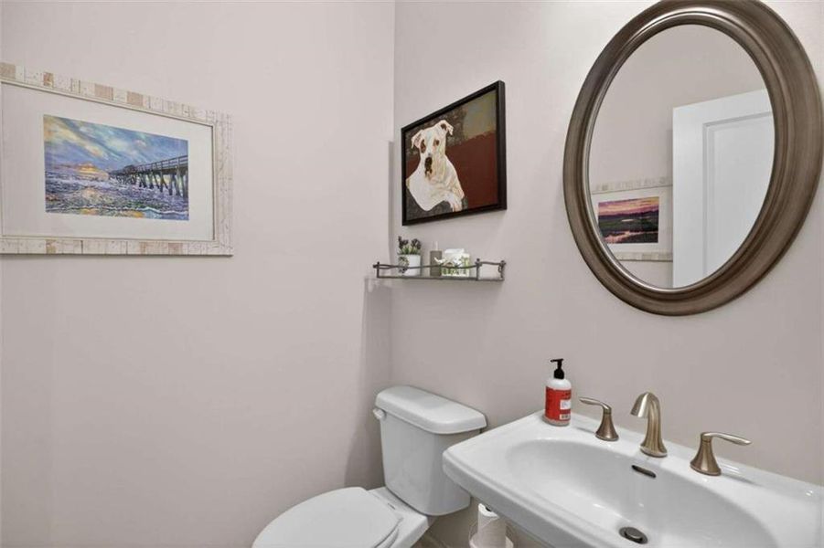 Furnished interior view inside a new home in The Village at Towne Lake, Woodstock (Image 15).