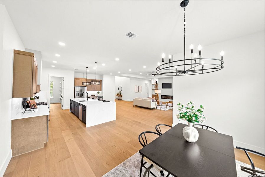 Furnished interior view inside a new home in , Boerne (Image 8).