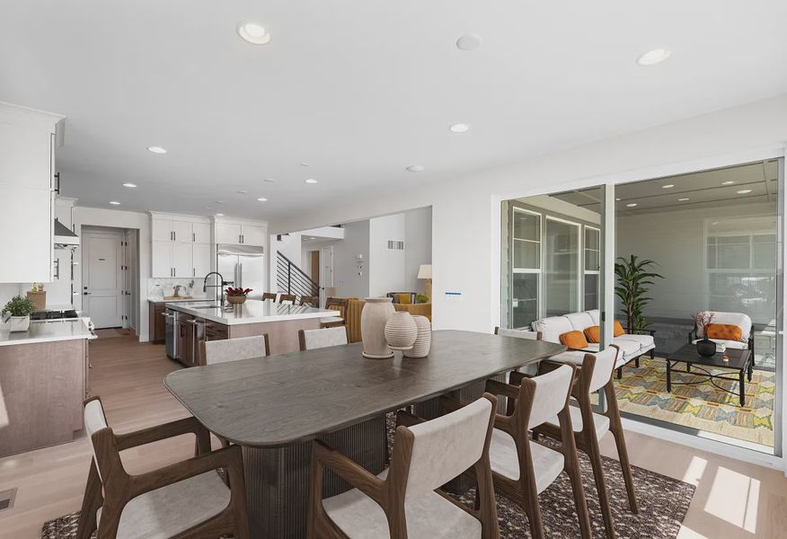 Homesite 3712 Dining, Patio + Kitchen - Virtually Staged - 7 of 19