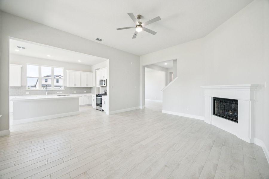 Representative unfurnished interior of a home built from the Regency II by Megatel Homes in Bellagio, Forney (Image 7).