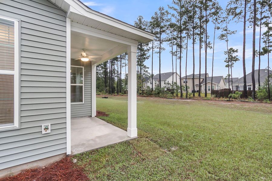 Exterior details and patio area of a home in Lochton, Summerville (Image 3). Exterior details and patio area of a home in Lochton, Summerville (Image 3).