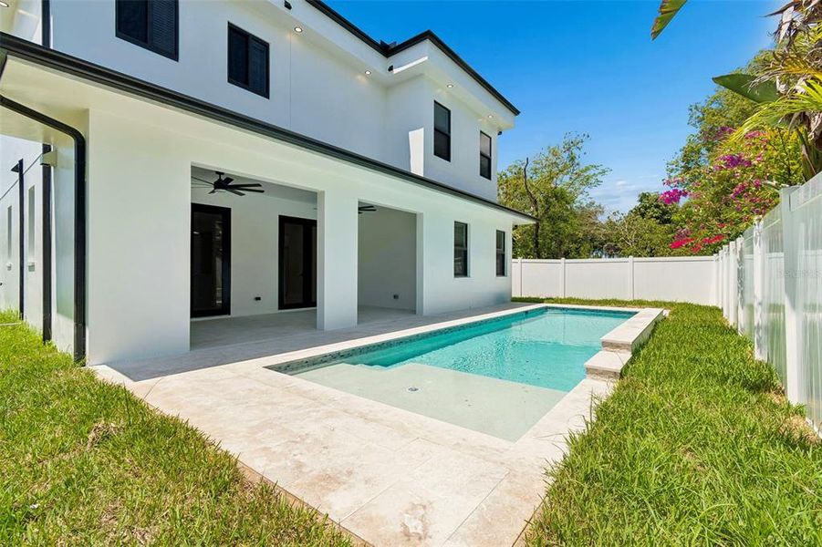 Exterior details and patio area of a home in , Tampa (Image 34).