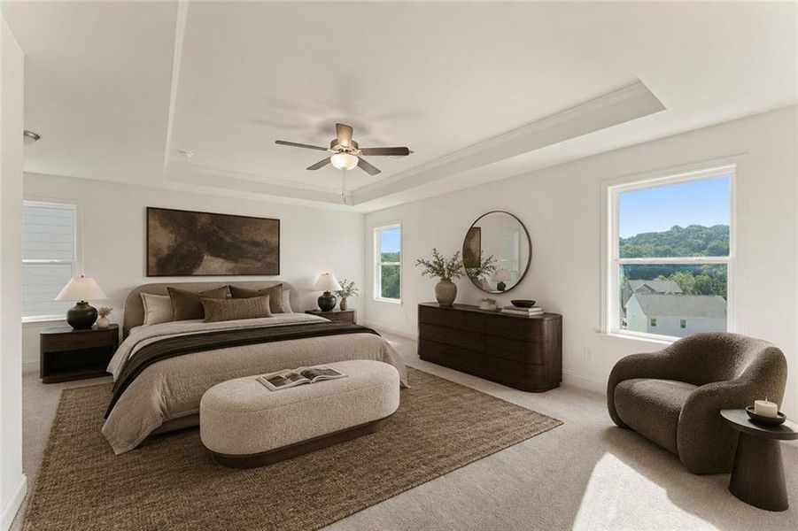 Furnished interior view inside a new home in Clark Farms, Flowery Branch (Image 16).