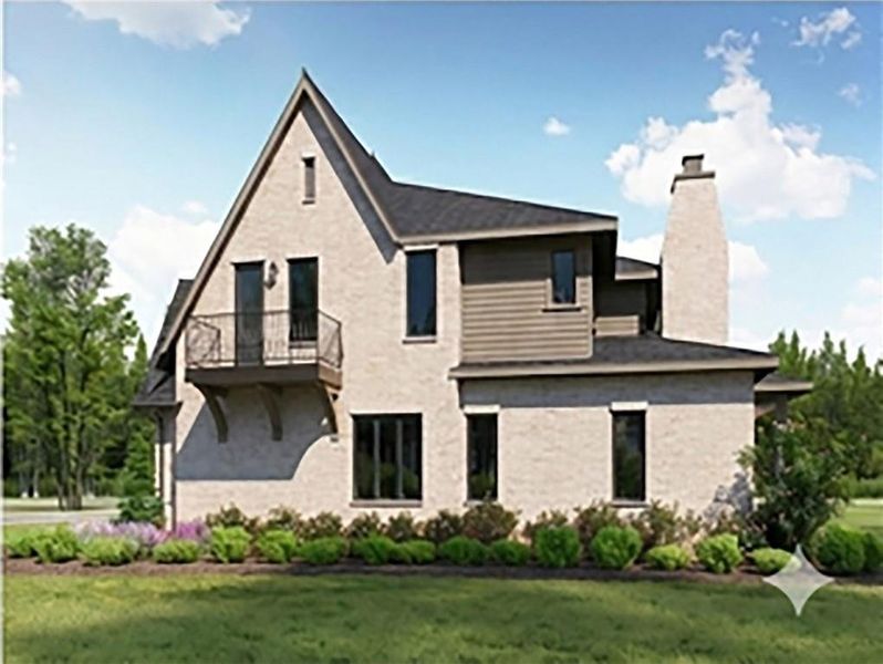 Front exterior of a new home in , Roswell, GA, highlighting curb appeal (Image 4).