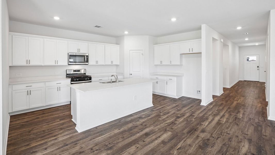 Furnished interior view inside a new home in Prairie Lakes, Buda (Image 6).