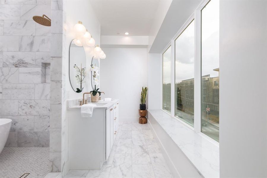 Furnished interior view inside a new home in , Dallas (Image 33).