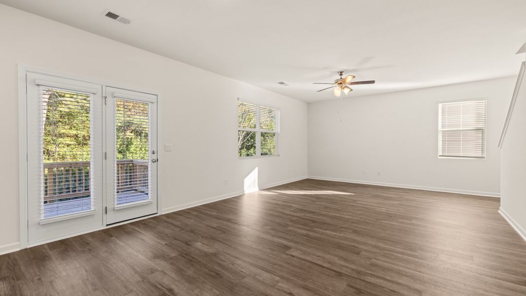 Representative unfurnished interior of a home built from the Galen by D.R. Horton in The Reserve at Calcutta, Stockbridge (Image 14).