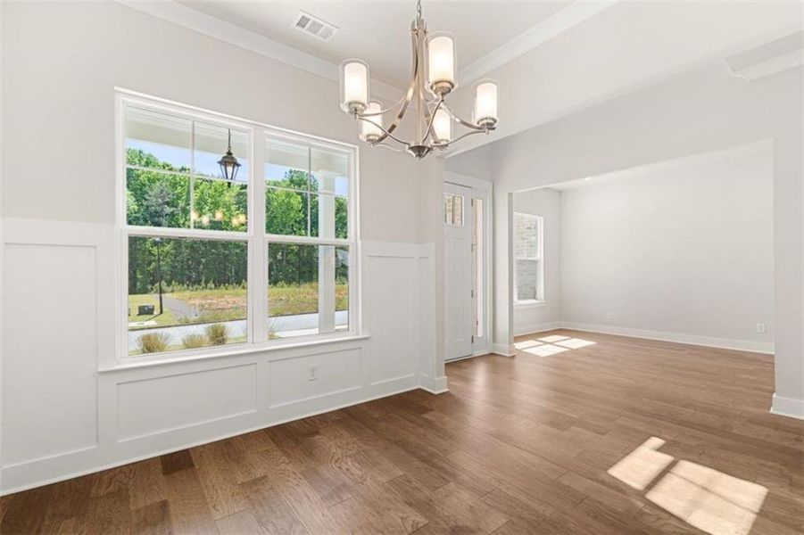 Spacious, unfurnished interior of a new home in Traditions of Braselton, Jefferson (Image 24).