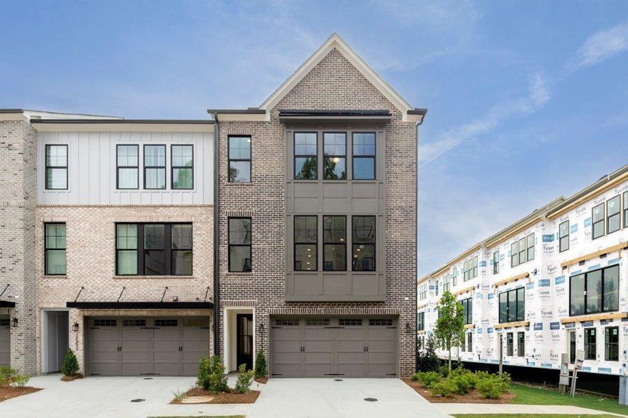 Front exterior of a new home in , Atlanta, GA, highlighting curb appeal (Image 1). Front exterior of a new home in , Atlanta, GA, highlighting curb appeal (Image 1).