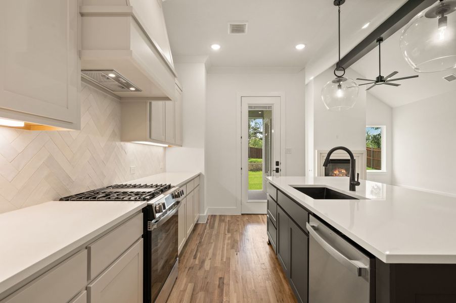 Furnished interior view inside a new home in Parks of Aledo, Aledo (Image 7). Furnished interior view inside a new home in Parks of Aledo, Aledo (Image 7).