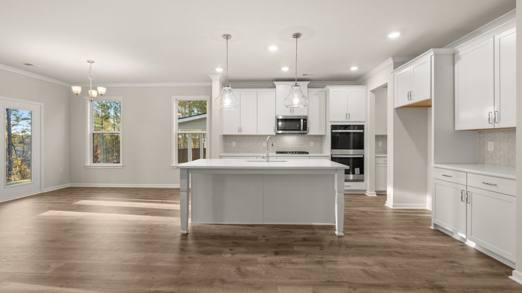 Furnished interior view inside a new home in Heritage Pointe, Senoia (Image 4).