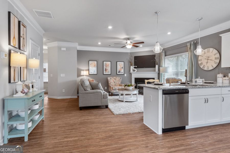 Furnished interior view inside a new home in Crescent Towns, Riverdale (Image 11).