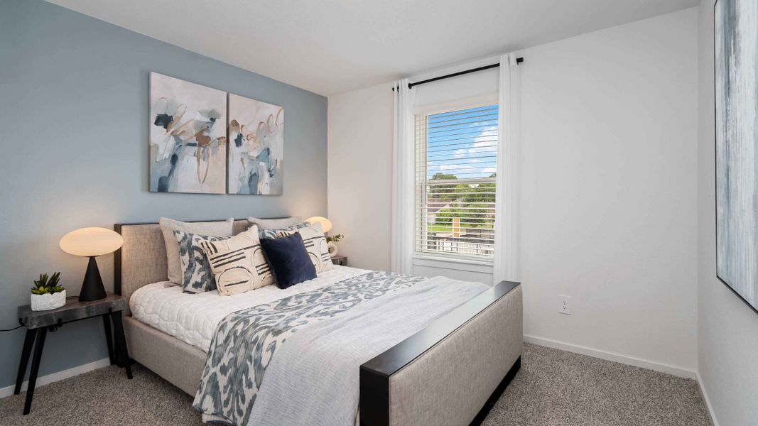Furnished interior view inside a new home in Alaia Crossing, Houston (Image 10). Furnished interior view inside a new home in Alaia Crossing, Houston (Image 10).