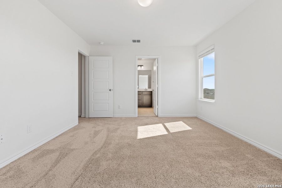 Spacious, unfurnished interior of a new home in Preserve at Culebra - Villa Collection, San Antonio (Image 23). Spacious, unfurnished interior of a new home in Preserve at Culebra - Villa Collection, San Antonio (Image 23).