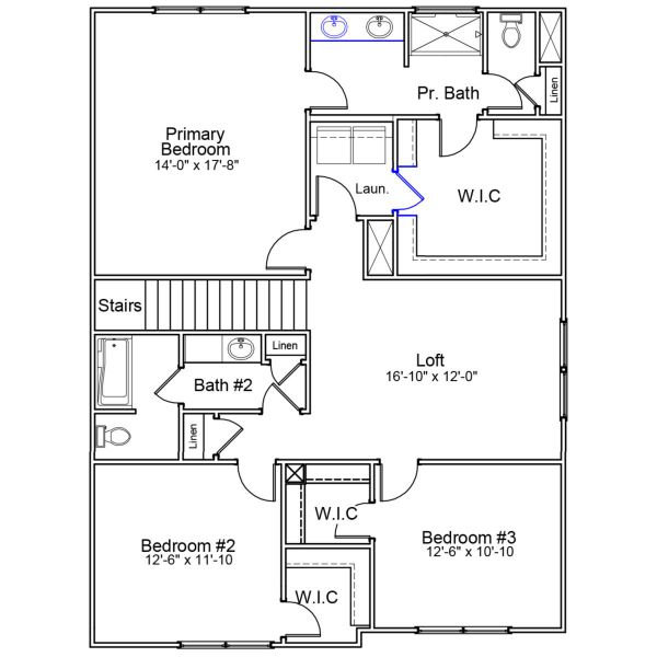 2D floor plan layout of this home in Richmond Hill, Inman, SC (Image 3). 2D floor plan layout of this home in Richmond Hill, Inman, SC (Image 3).