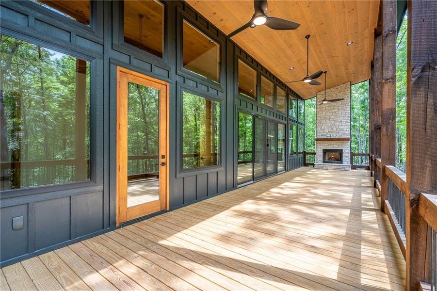 Exterior details and patio area of a home in , Morganton (Image 26).