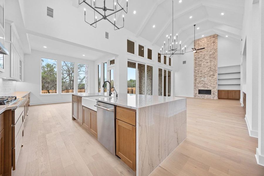 Furnished interior view inside a new home in Parkside On The River, Georgetown (Image 6).