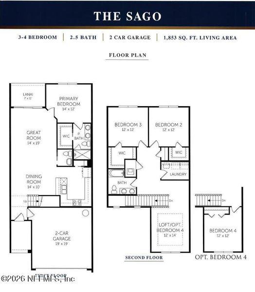 2D floor plan layout of this home in , St. Augustine, FL (Image 4).