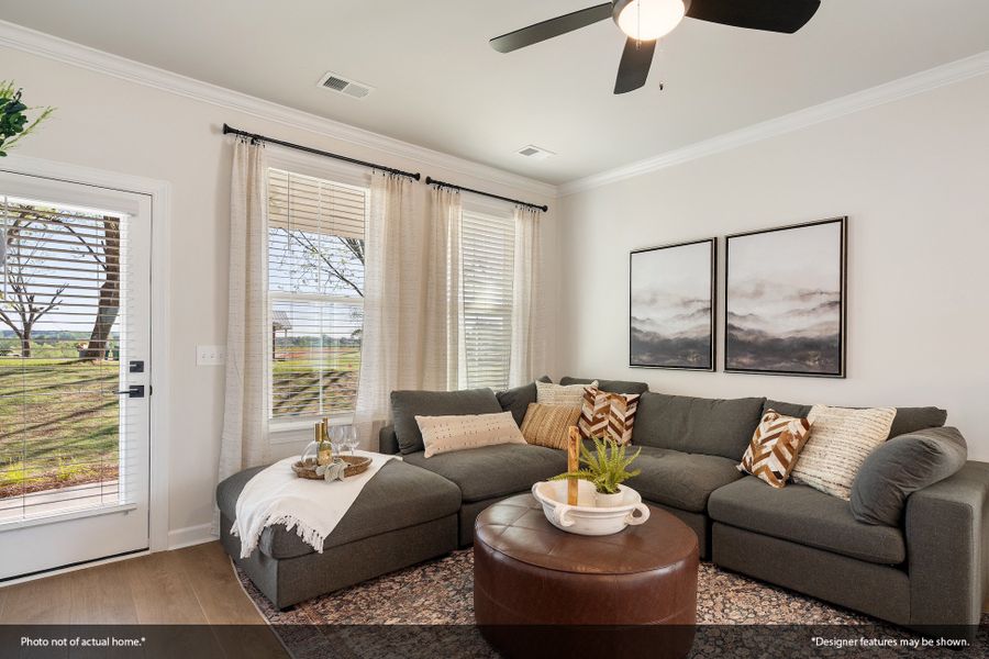 Furnished interior view inside a new home in Renaissance at White Oak, Garner (Image 10). Furnished interior view inside a new home in Renaissance at White Oak, Garner (Image 10).