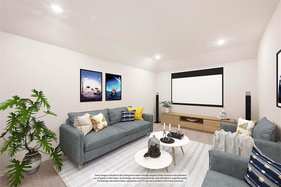 Furnished interior view inside a new home in The Oaks, Red Oak (Image 20).