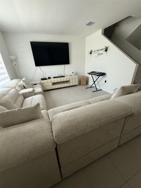 Furnished interior view inside a new home in , Homestead (Image 8). Furnished interior view inside a new home in , Homestead (Image 8).