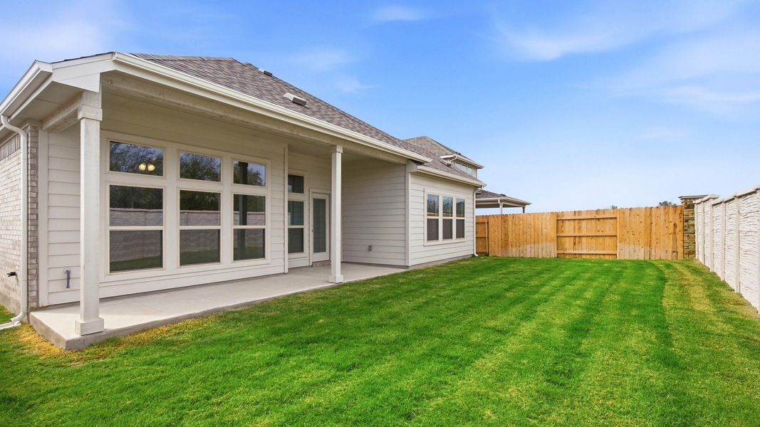 Exterior details and patio area of a home in Newhaven, Manor (Image 4). Exterior details and patio area of a home in Newhaven, Manor (Image 4).