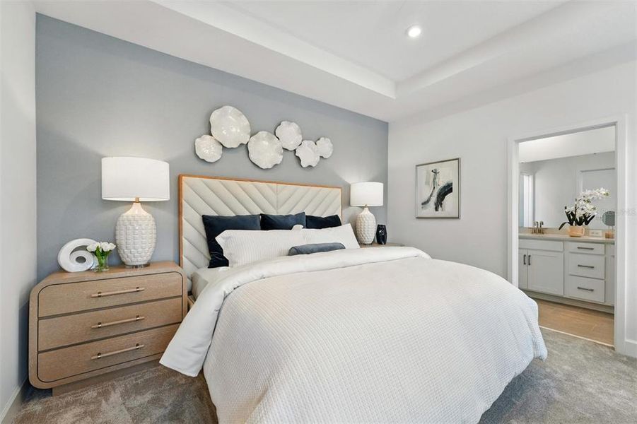 Furnished interior view inside a new home in Celebration - Island Village, Celebration (Image 16).