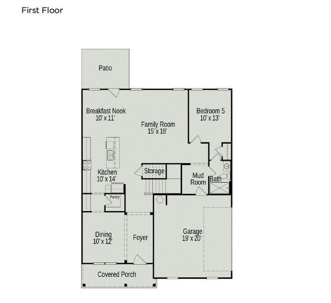 2D floor plan layout of this home in Cedar Meadows, Monroe, NC (Image 4). 2D floor plan layout of this home in Cedar Meadows, Monroe, NC (Image 4).