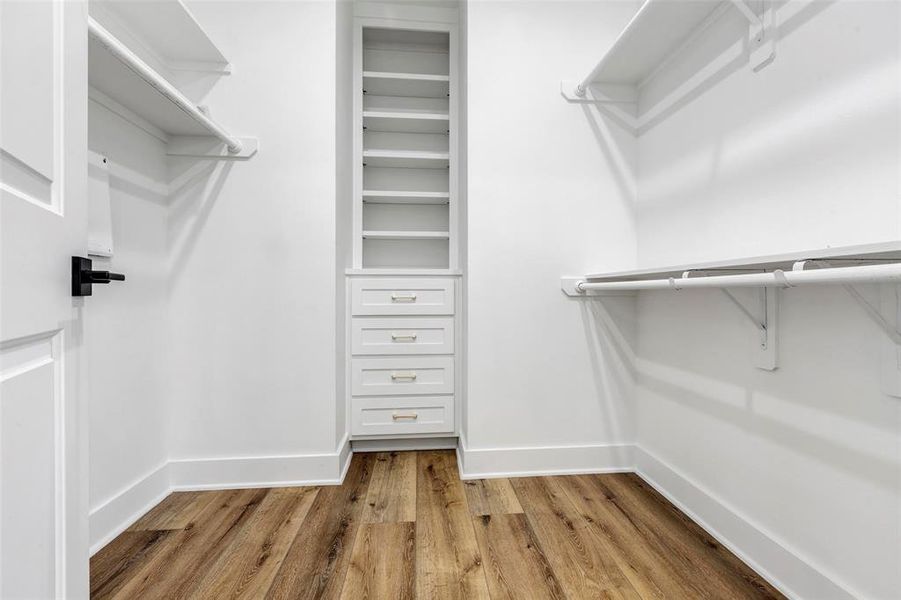 Enjoy a large walk-in closet in the primary suite.