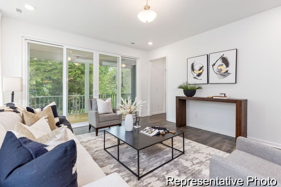 Furnished interior view inside a new home in River Rock, Winston-Salem (Image 9).