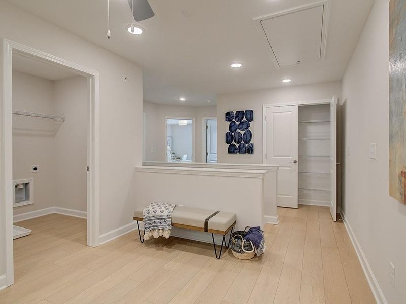 Furnished interior view inside a new home in Bluffs at Bells Ferry, Marietta (Image 28).