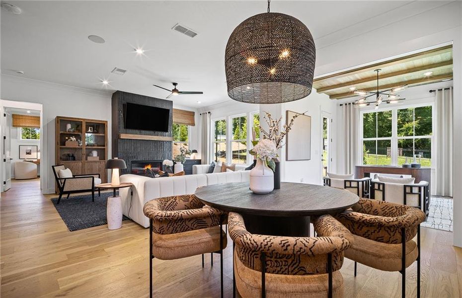 Furnished interior view inside a new home in Sterling Pointe, Cumming (Image 34).