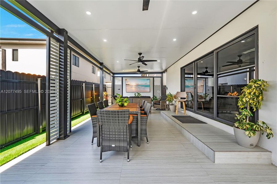 Exterior details and patio area of a home in , Florida City (Image 4). Exterior details and patio area of a home in , Florida City (Image 4).