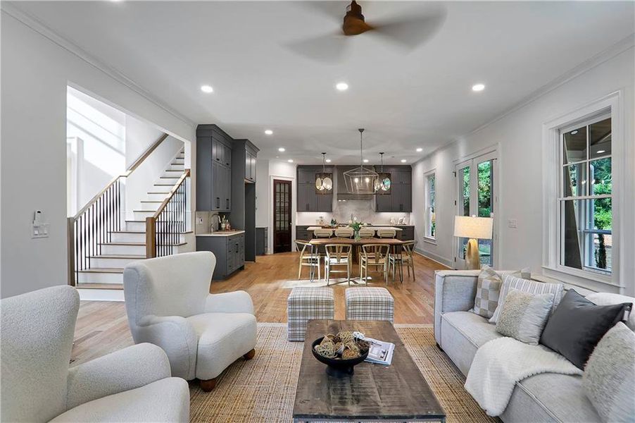 Furnished interior view inside a new home in , Decatur (Image 10).