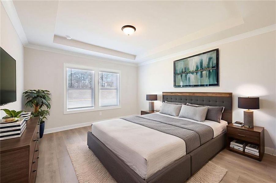 Furnished interior view inside a new home in River Pointe, Monroe (Image 21).