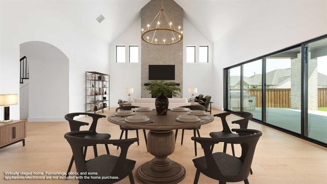 Furnished interior view inside a new home in Adkins Park 70', Hurst (Image 9).