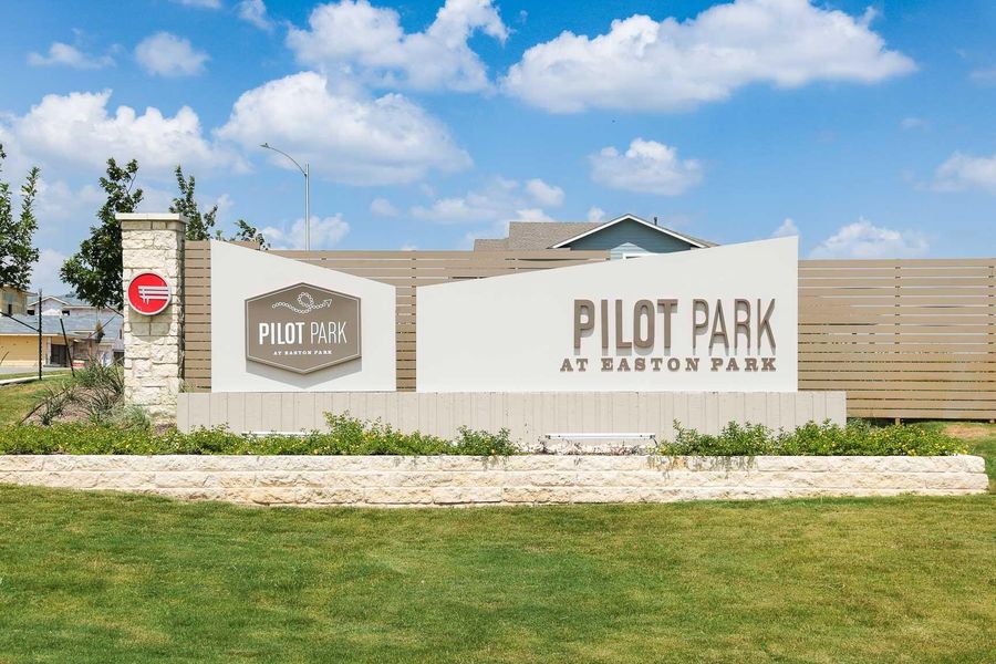 Community / neighborhood sign with a yard Community / neighborhood sign with a yard