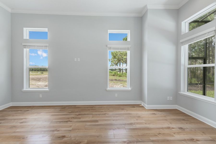 Representative unfurnished interior of a home built from the Caspian by Riverside Homes in Hidden Creek at SilverLeaf, St. Augustine (Image 50).
