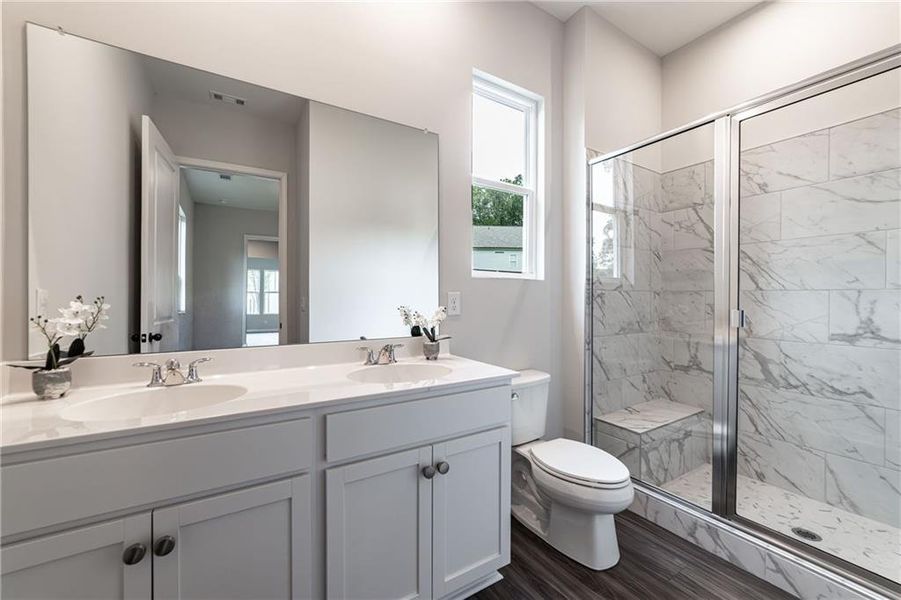 Furnished interior view inside a new home in , Canton (Image 34).