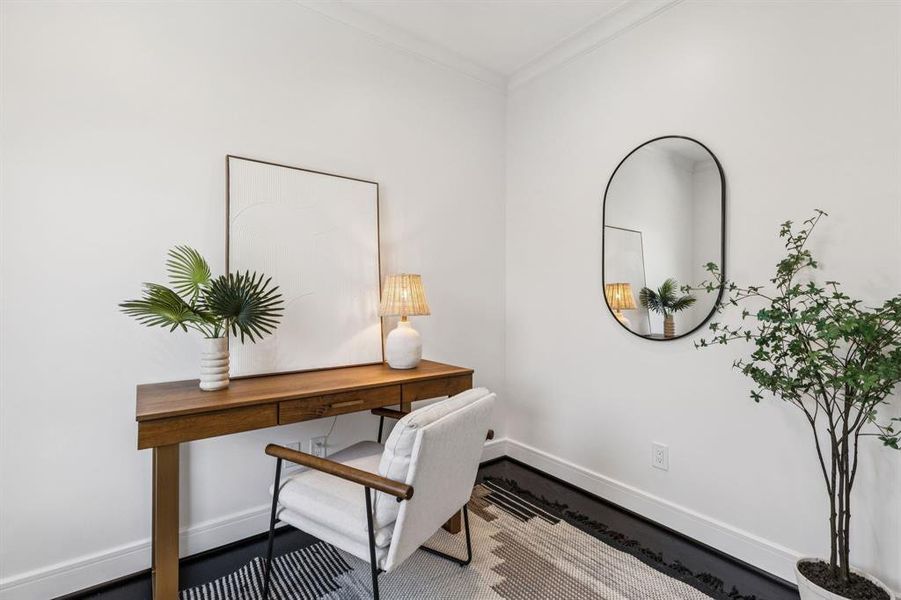 Furnished interior view inside a new home in , Dallas (Image 11). Furnished interior view inside a new home in , Dallas (Image 11).