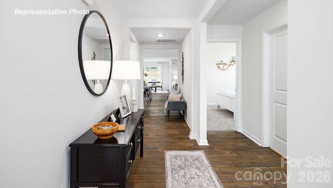 Furnished interior view inside a new home in Clark Creek Landing, Lincolnton (Image 3).