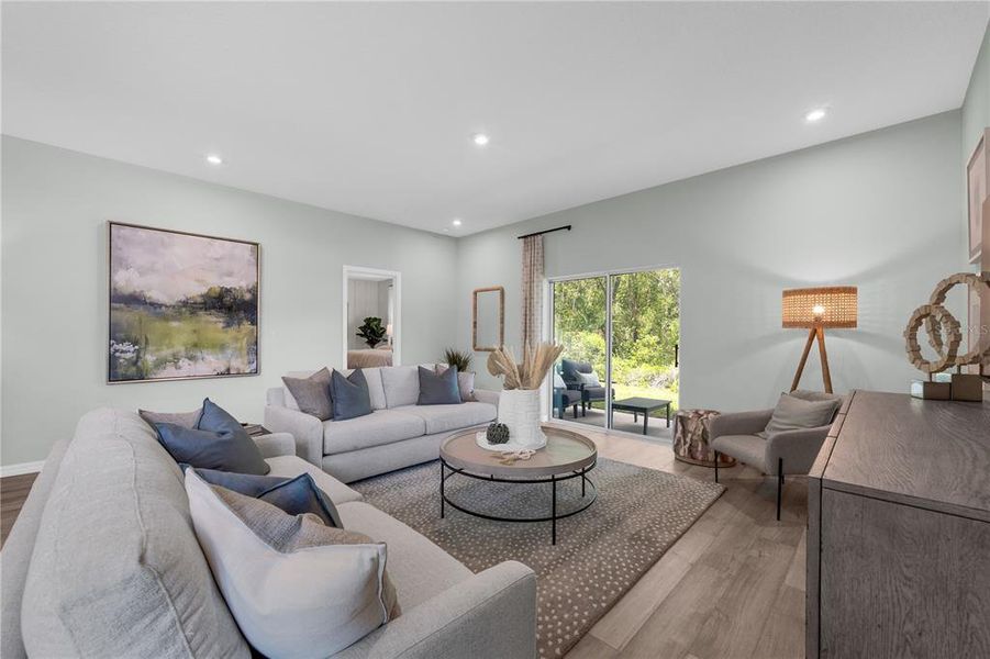 Furnished interior view inside a new home in Green Leaf, West Melbourne (Image 37).