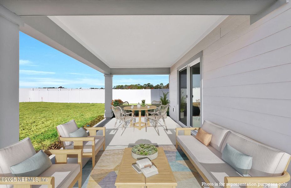 Furnished interior view inside a new home in Wells Landing, Jacksonville (Image 15).