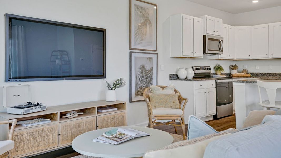 Furnished interior view inside a new home in Indigo Preserve Townhomes, Leland (Image 10).